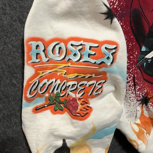 Deadpool Marvel Civil Regime Airbrush Hooded Sweatshirt, Hoodie, Medium, READ - Picture 3 of 12